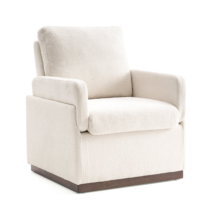 YOUNIKE Accent Armchair Modern Upholstered Barrel Chair