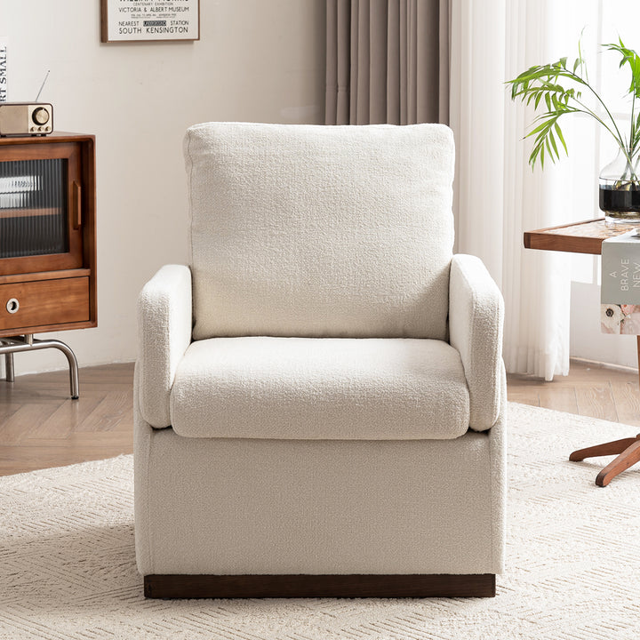 YOUNIKE Accent Armchair Modern Upholstered Barrel Chair