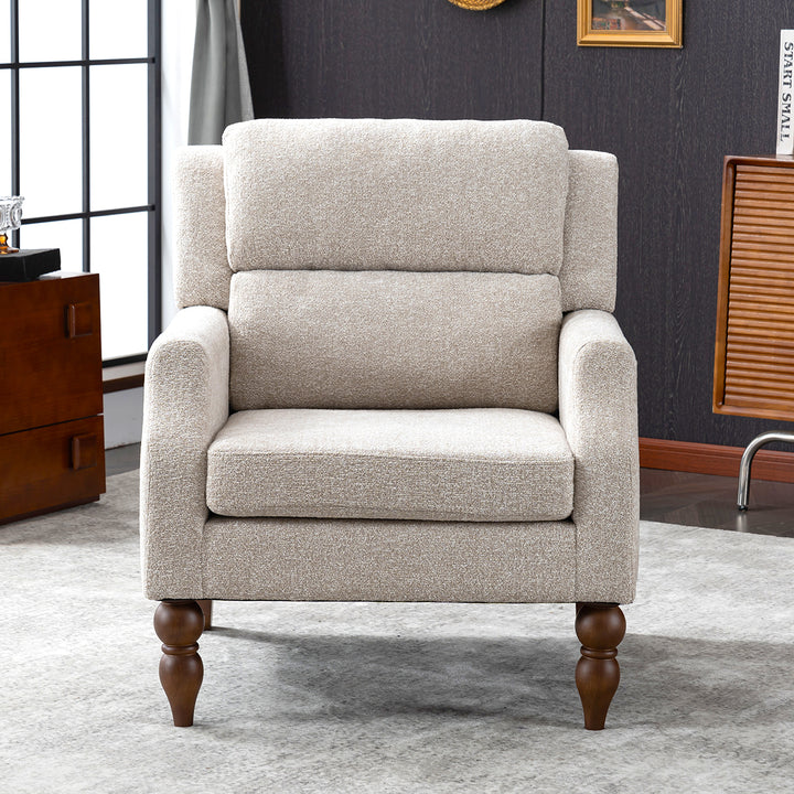 YOUNIKE Accent Armchair Upholstered Living Room Chairs with Legs
