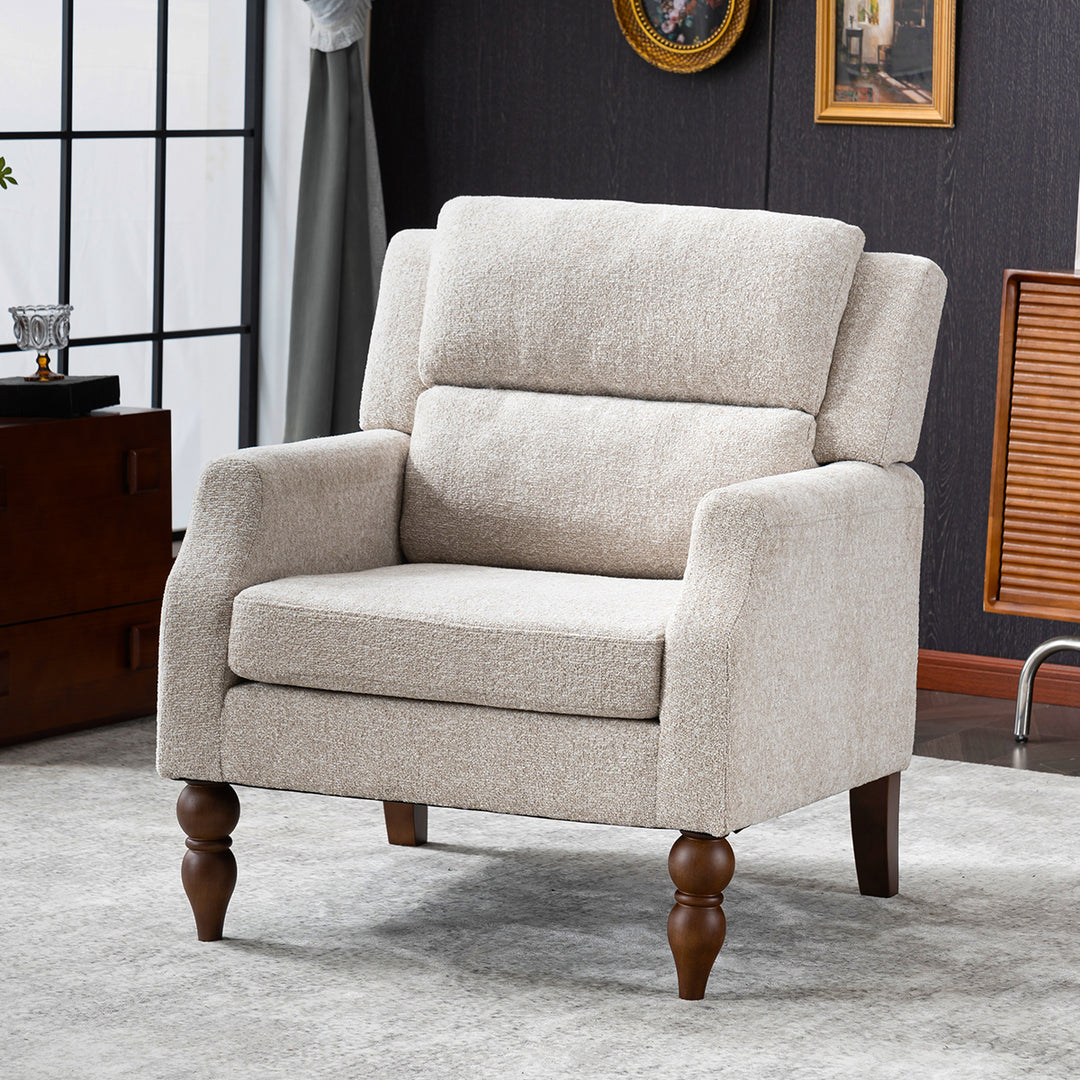 YOUNIKE Accent Armchair Upholstered Living Room Chairs with Legs