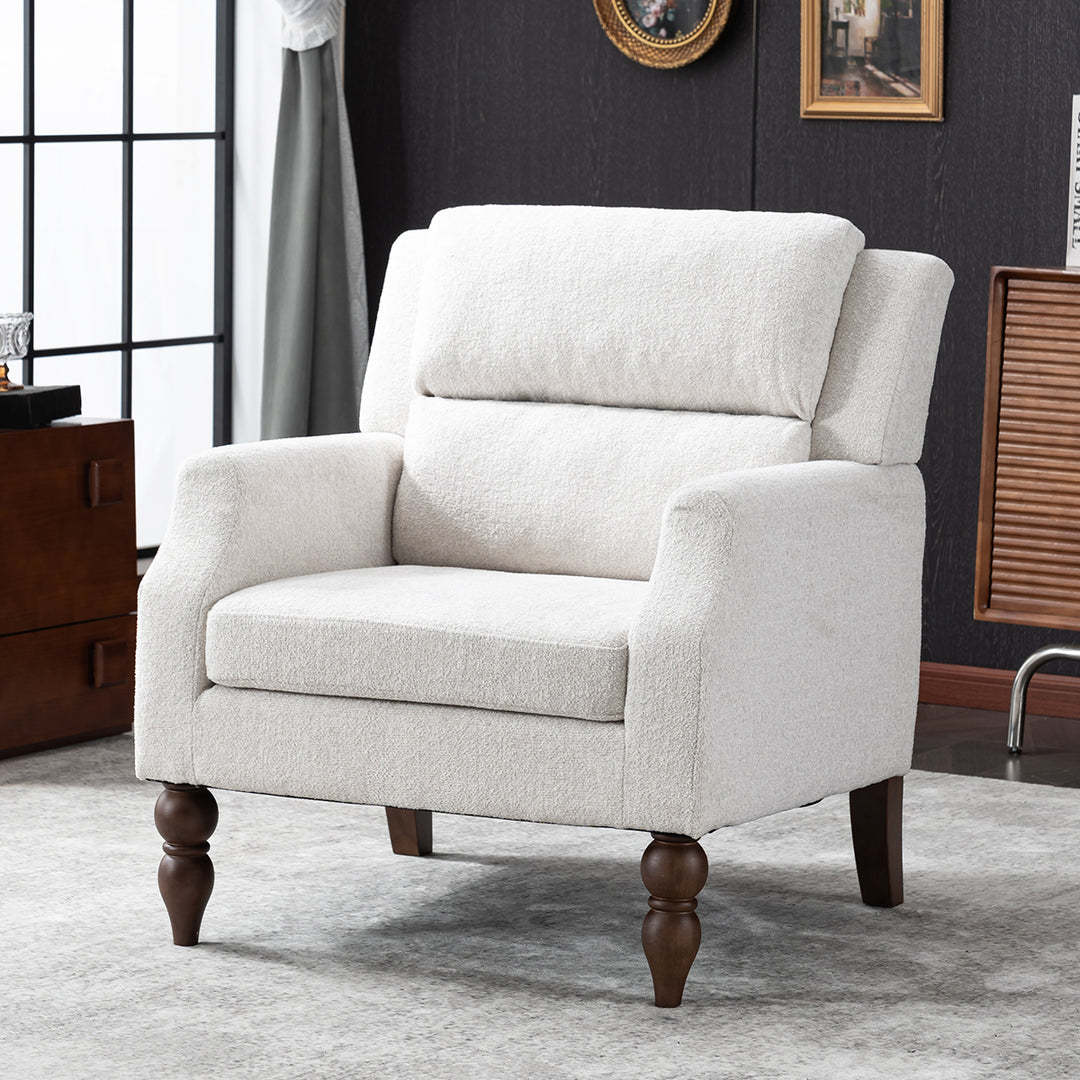 YOUNIKE Accent Armchair Upholstered Living Room Chairs with Legs