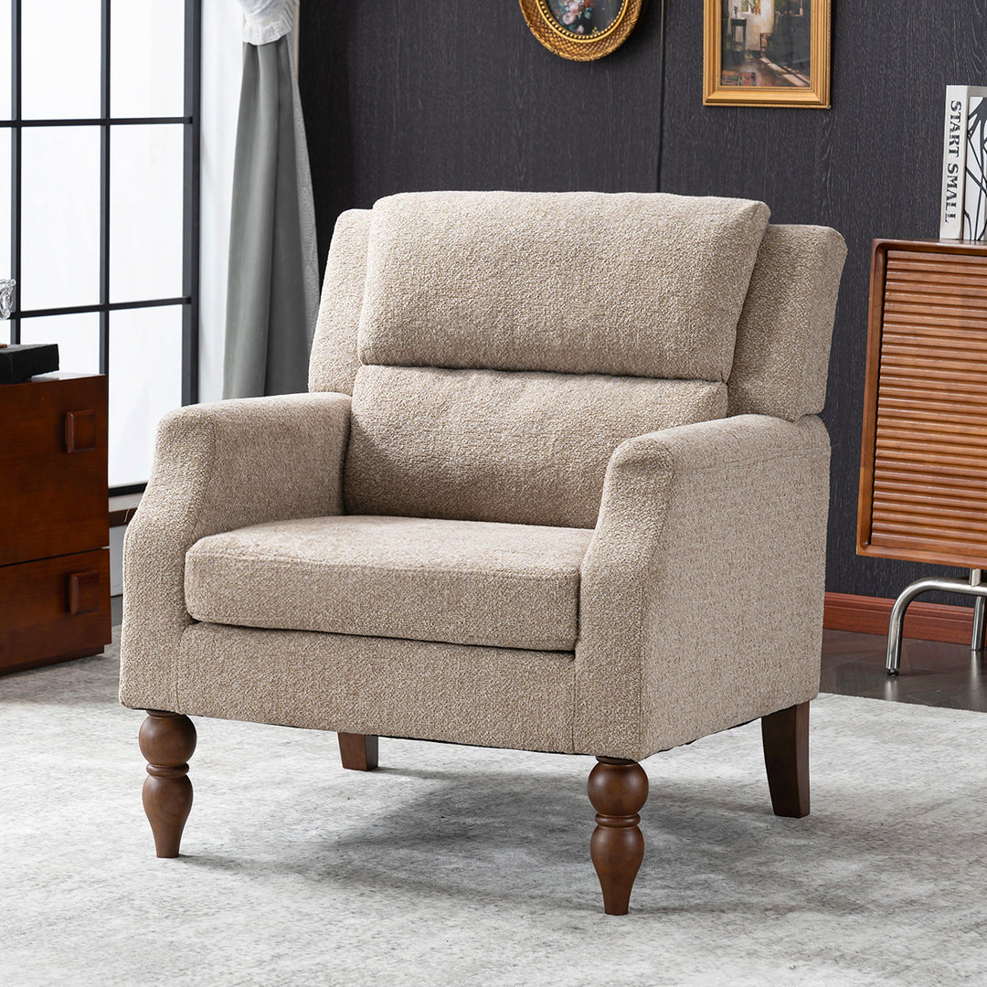 YOUNIKE Accent Armchair Upholstered Living Room Chairs with Legs