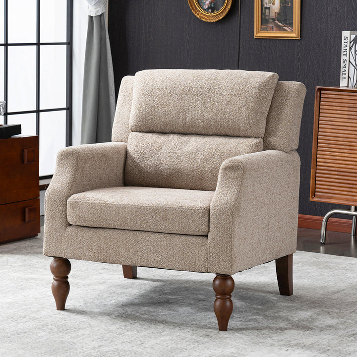 YOUNIKE Accent Armchair Upholstered Living Room Chairs with Legs