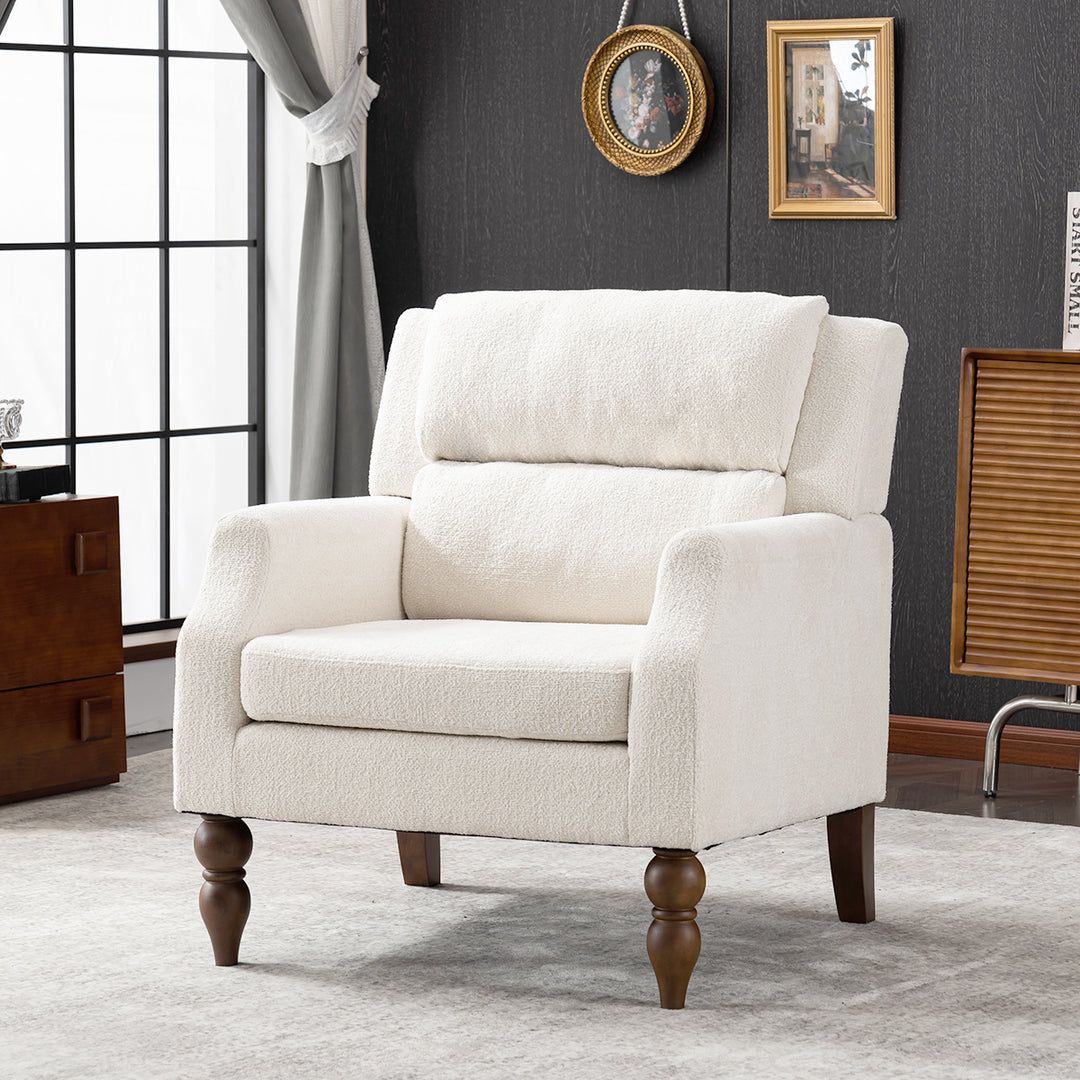 YOUNIKE Accent Armchair Upholstered Living Room Chairs with Legs