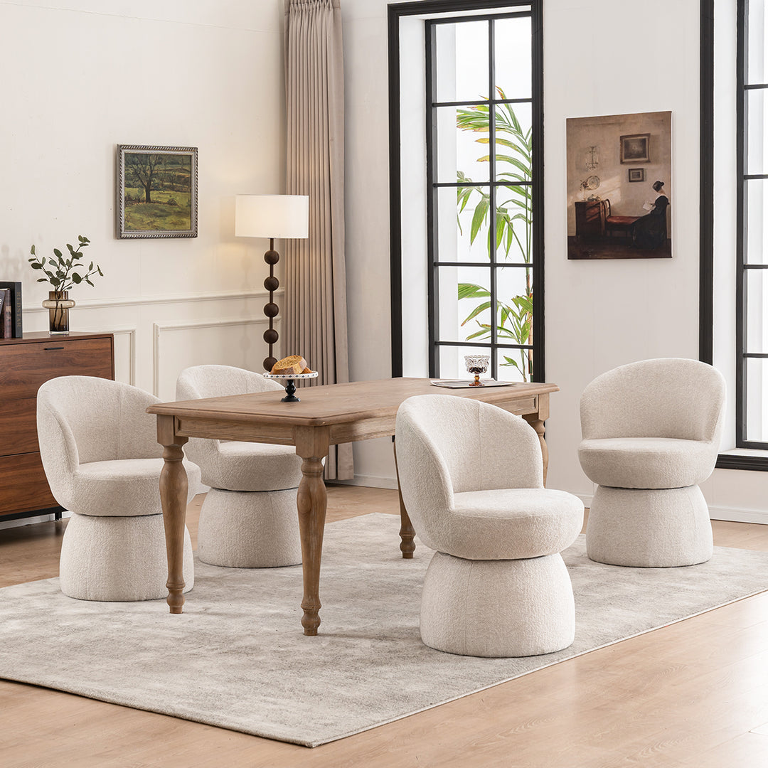 YOUNIKE Swivel Accent Chair Minilist Barrel Chair