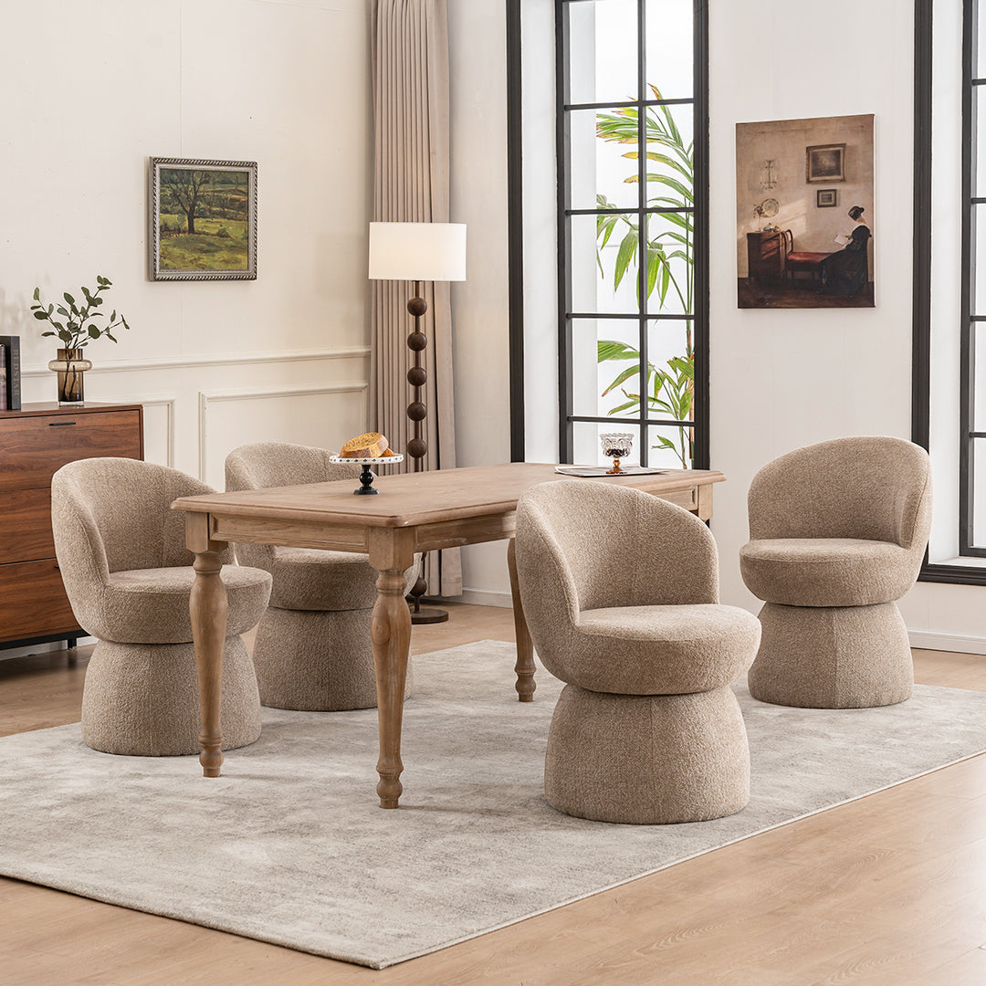 YOUNIKE Swivel Accent Chair Minilist Barrel Chair