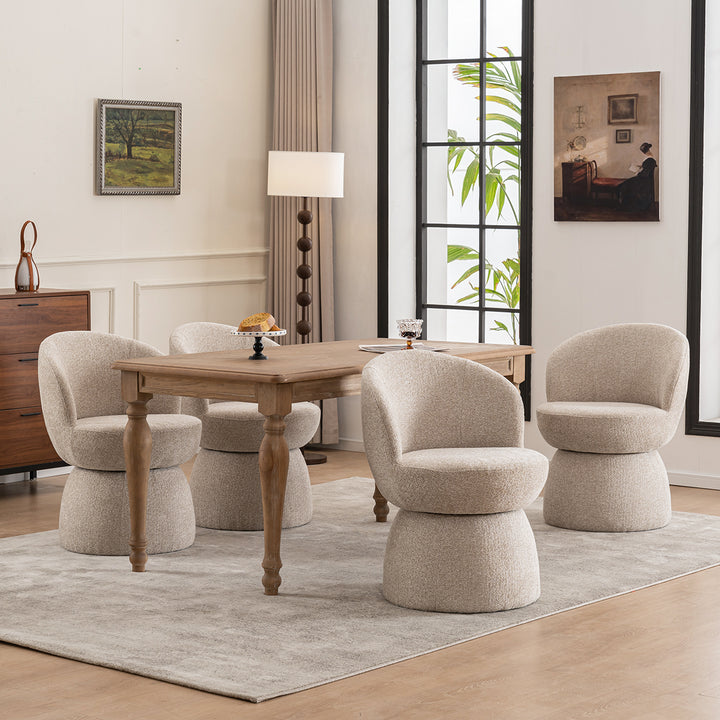 YOUNIKE Swivel Accent Chair Minilist Barrel Chair