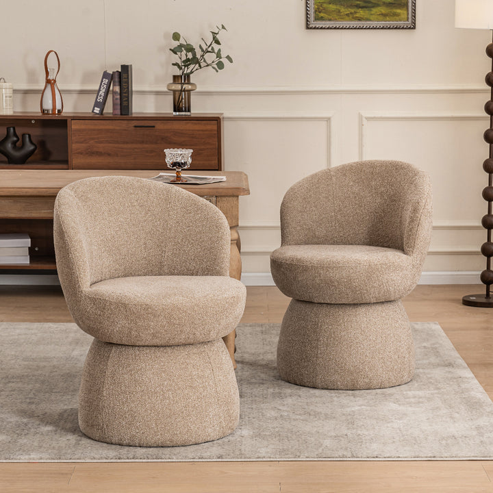 YOUNIKE Swivel Accent Chair Minilist Barrel Chair