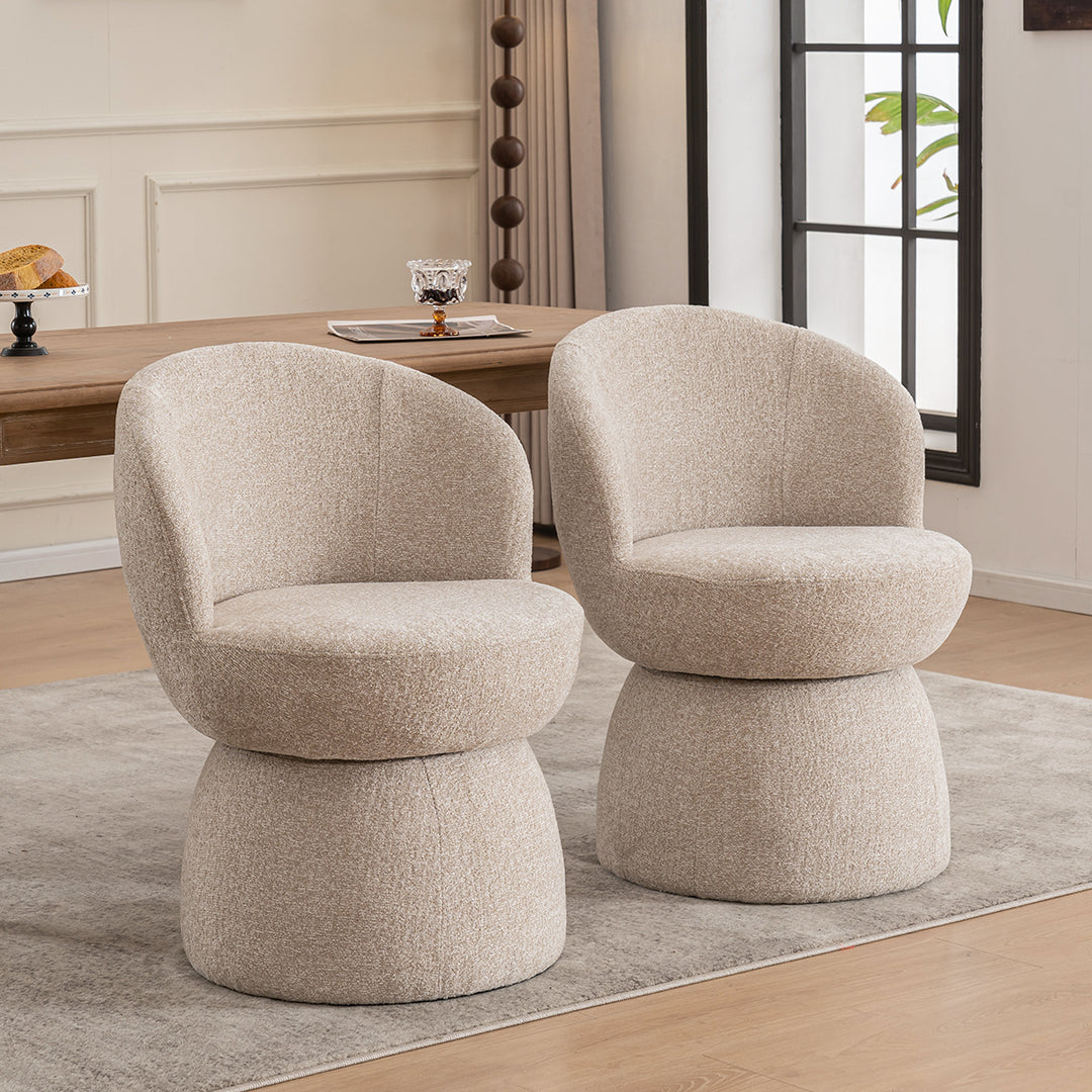 YOUNIKE Swivel Accent Chair Minilist Barrel Chair