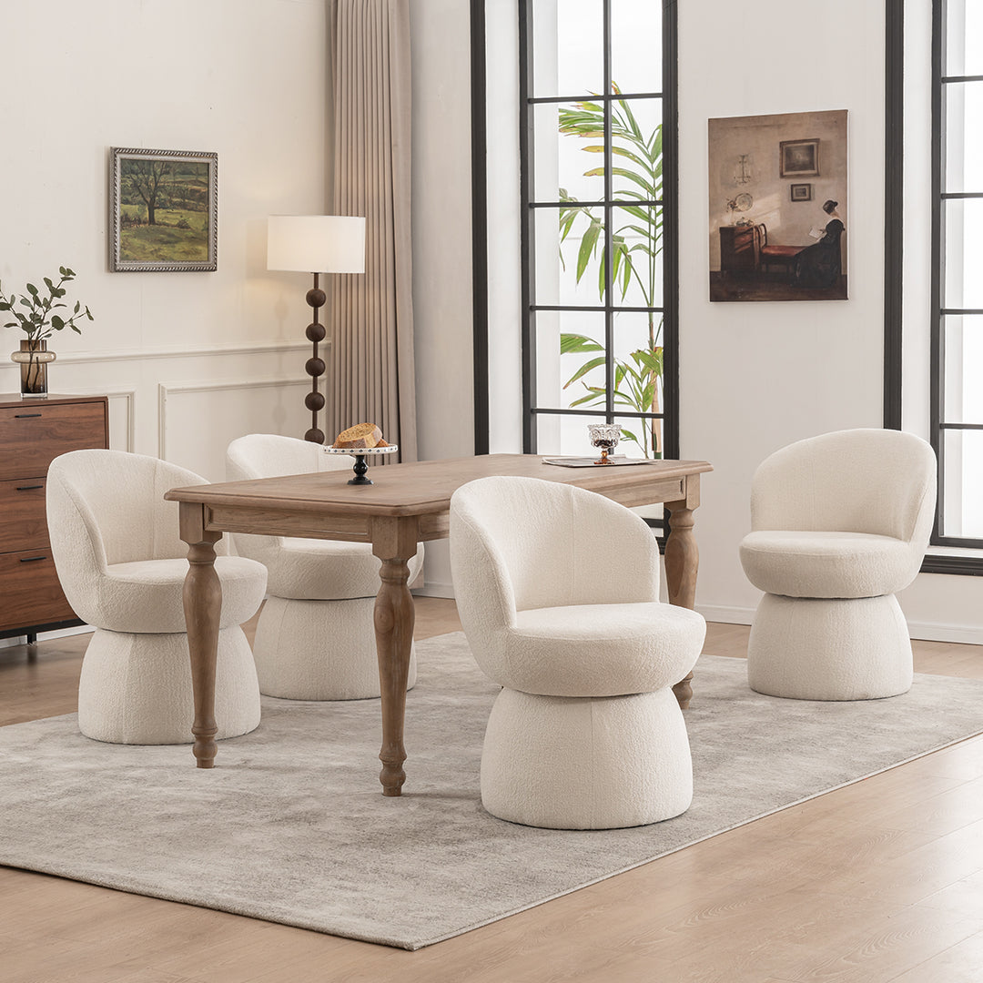YOUNIKE Swivel Accent Chair Minilist Barrel Chair