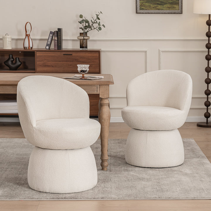 YOUNIKE Swivel Accent Chair Minilist Barrel Chair