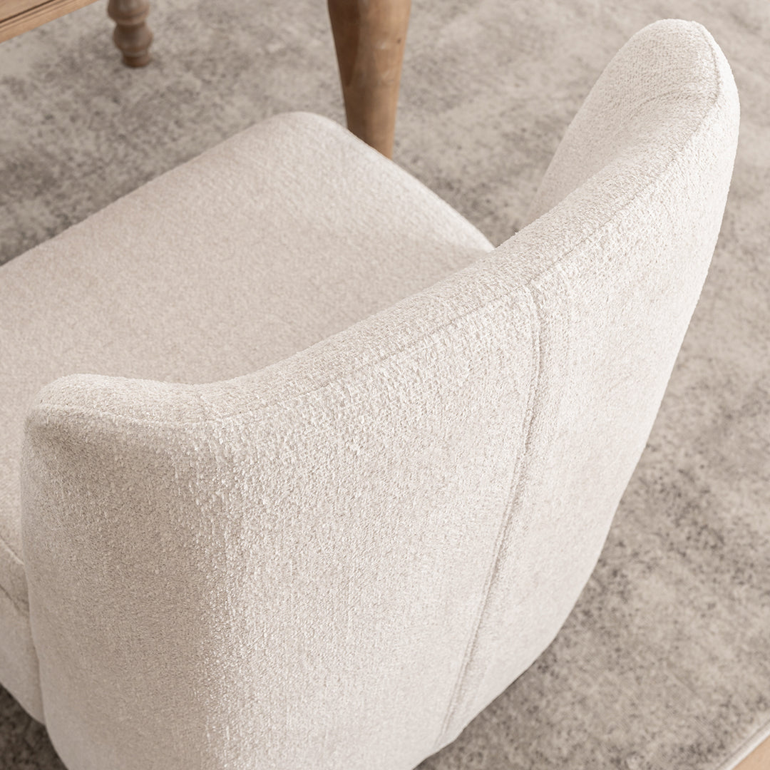 YOUNIKE Accent Chair Morandi Upholstered Barrel Chair