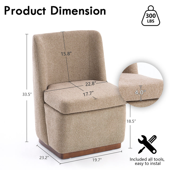 YOUNIKE Accent Chair Morandi Upholstered Barrel Chair