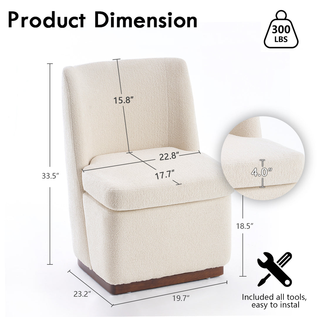 YOUNIKE Accent Chair Morandi Upholstered Barrel Chair