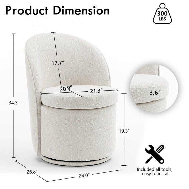 YOUNIKE Accent Chair Swivel Living Room chairs
