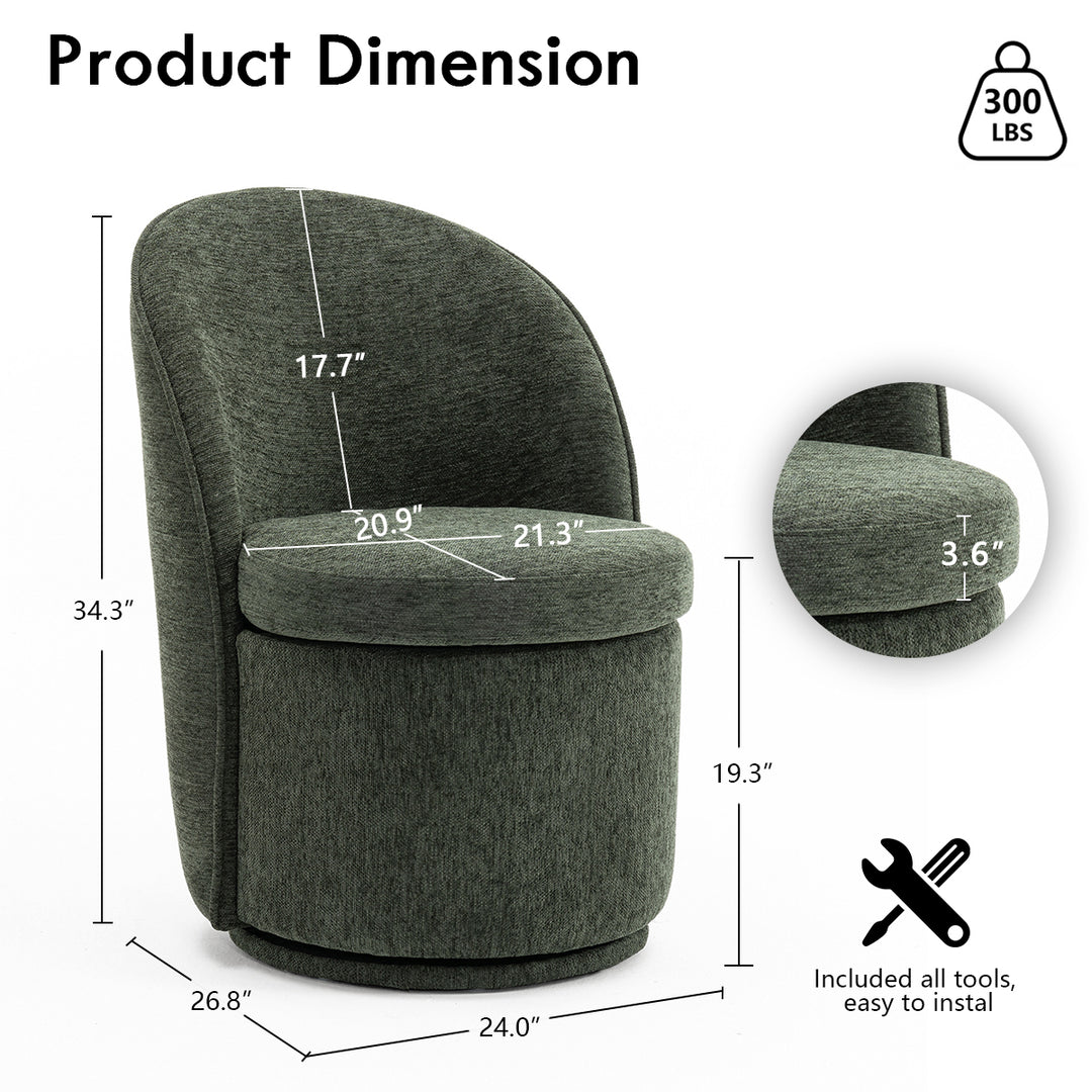 YOUNIKE Accent Chair Swivel Living Room chairs