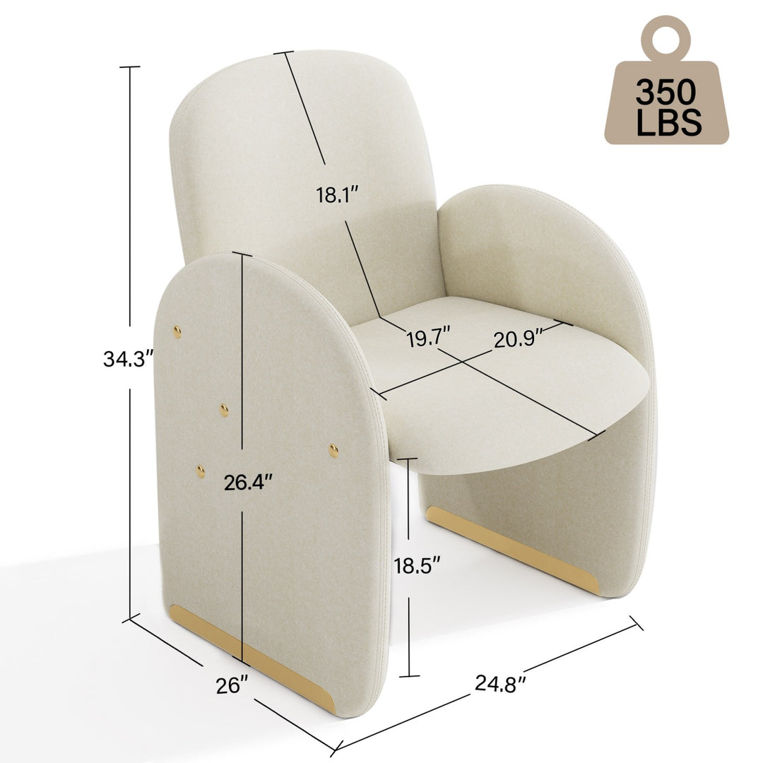 YOUNIKE Accent Armchair Modular Dining Chairs