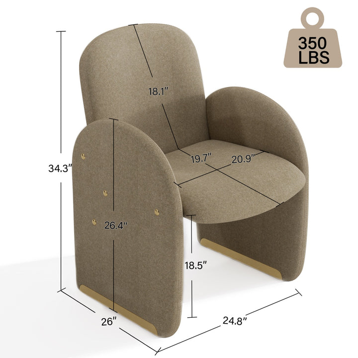 YOUNIKE Accent Armchair Modular Dining Chairs