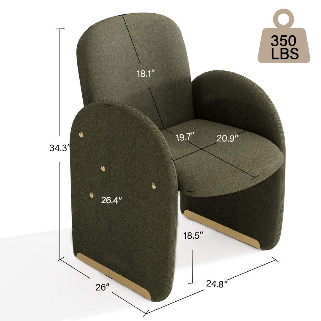 YOUNIKE Accent Armchair Modular Dining Chairs