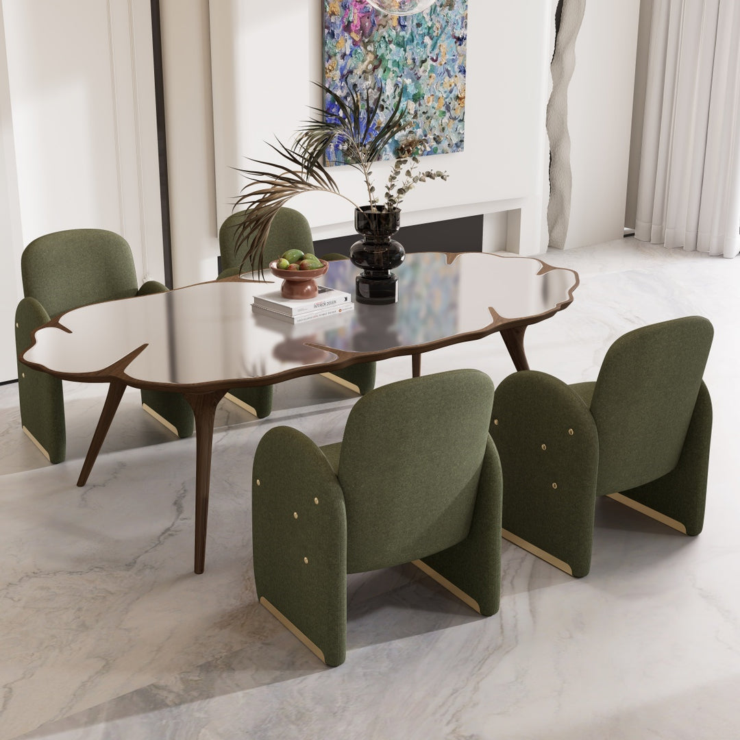 YOUNIKE Accent Armchair Modular Dining Chairs