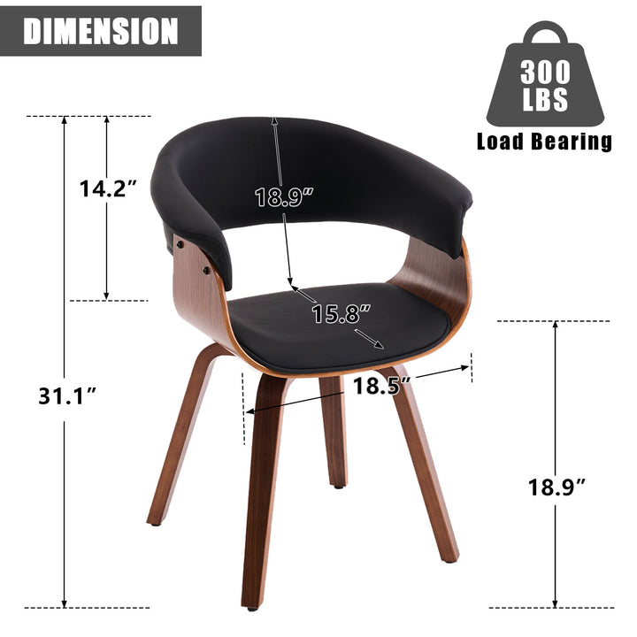 YOUNIKE Swivel Dining Chairs Padded Kitchen Chair with Wood Legs