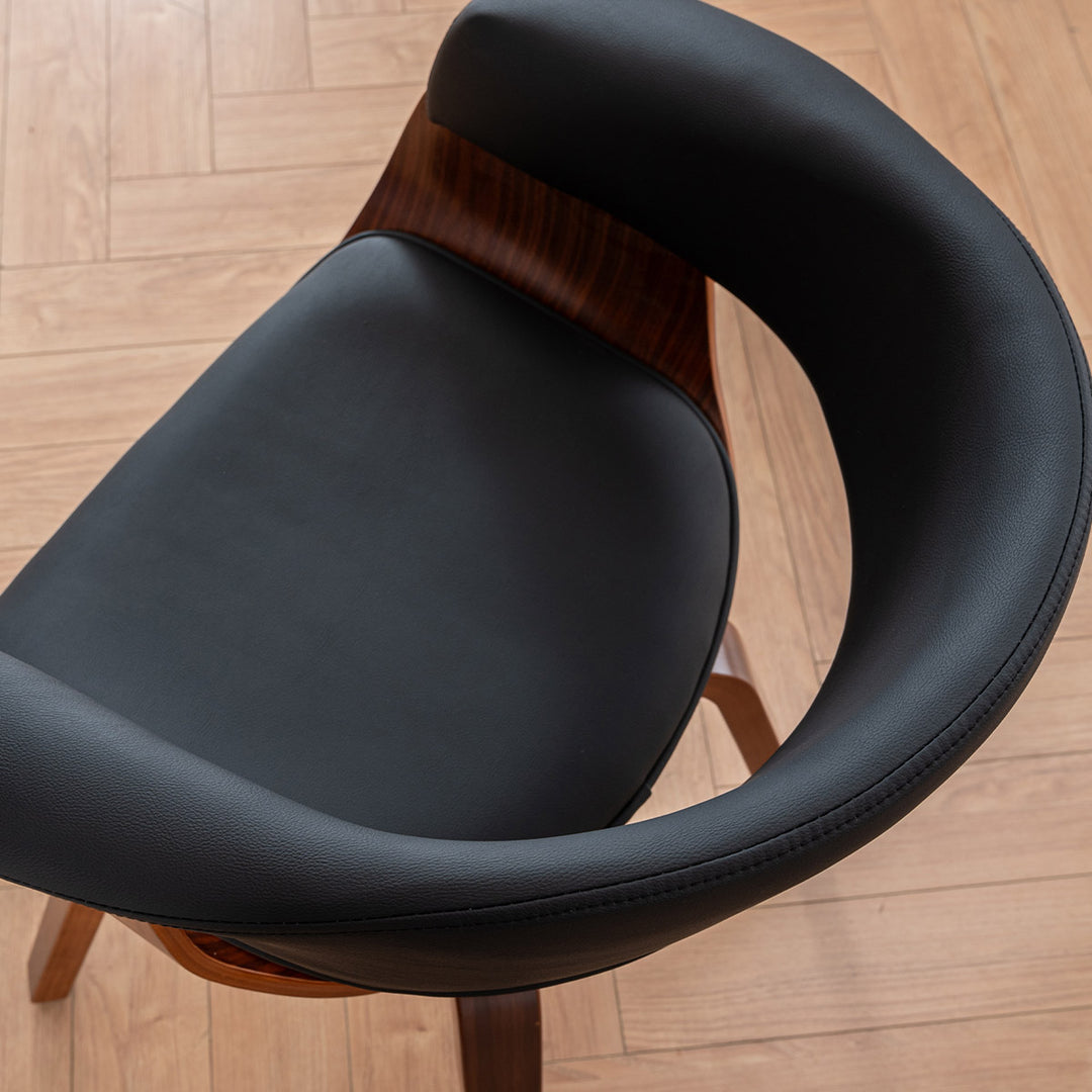 YOUNIKE Swivel Dining Chairs Padded Kitchen Chair with Wood Legs