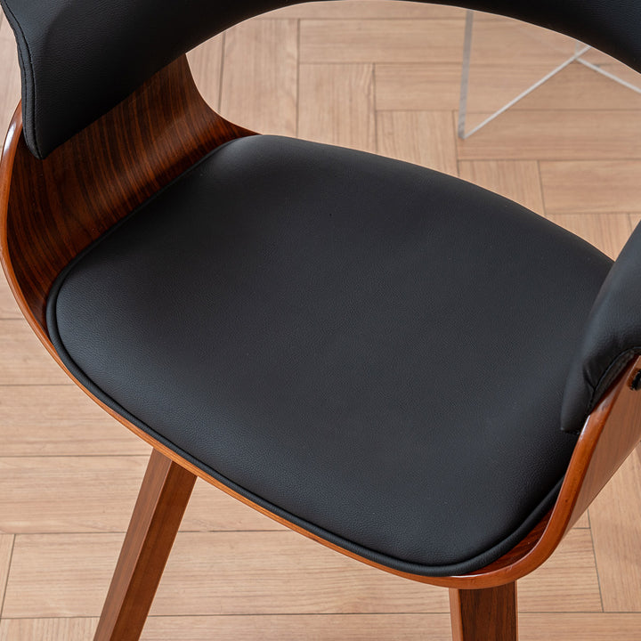 YOUNIKE Swivel Dining Chairs Padded Kitchen Chair with Wood Legs