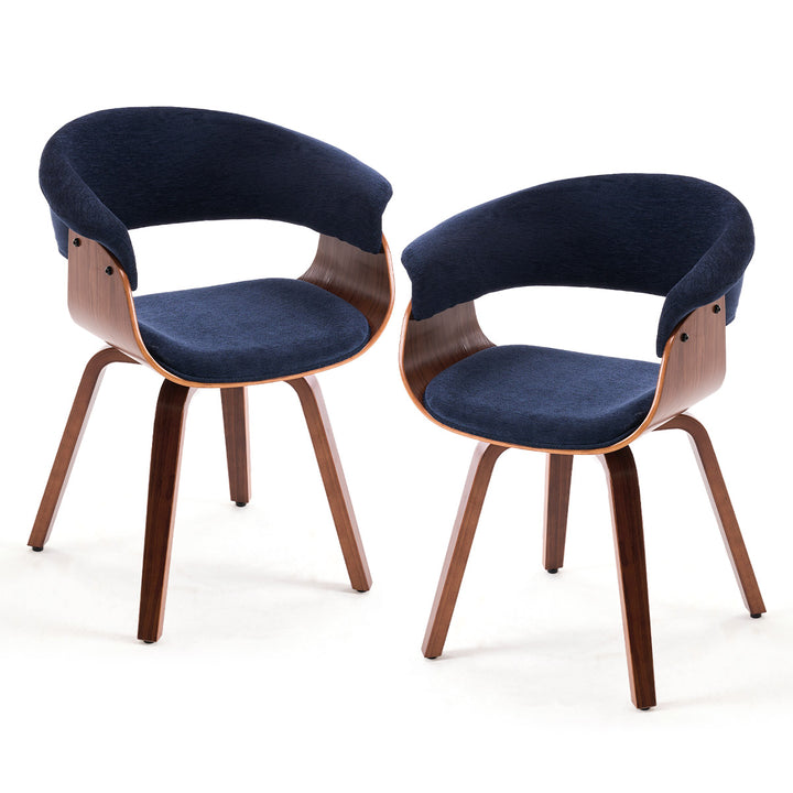YOUNIKE Swivel Dining Chairs Padded Kitchen Chair with Wood Legs