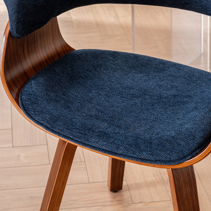 YOUNIKE Swivel Dining Chairs Padded Kitchen Chair with Wood Legs