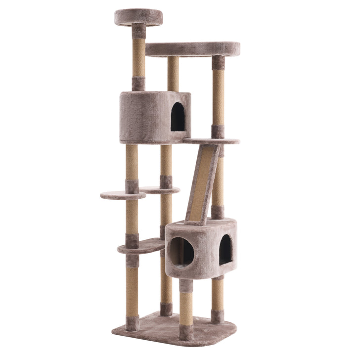 YOUNIKE 71in Cat Tree Large Multi-Level Cat Tower Condo for Indoor Cats