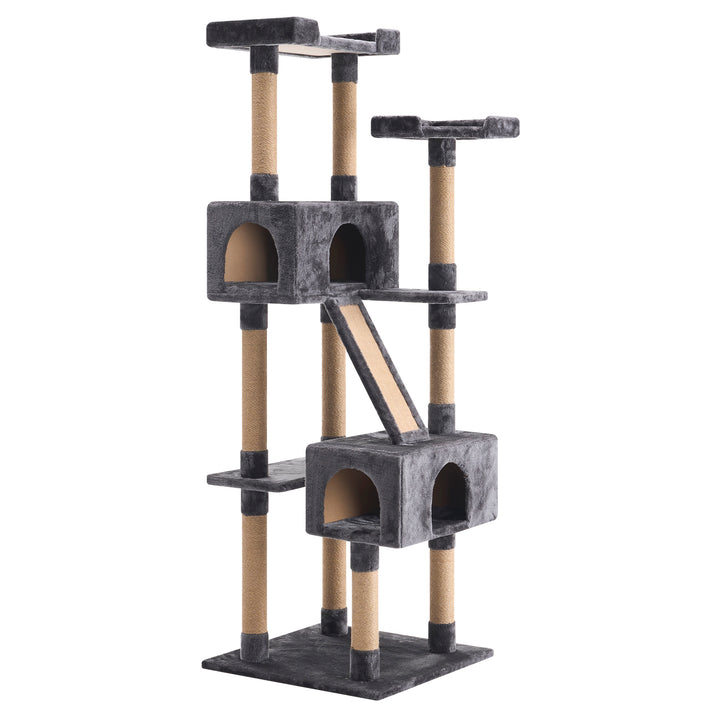 YOUNIKE 71in Cat Tree Large Multi-Level Cat Tower Condo for Indoor Cats